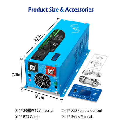 Low Frequency Inverter 3000W DC12V